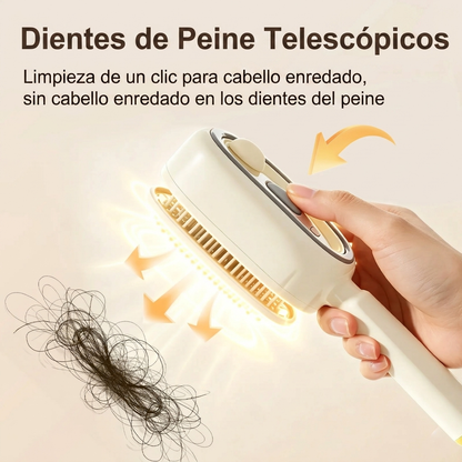 Peine de masaje eléctrico Autolimpiante y antienredos